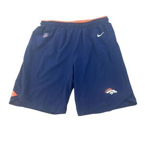 Denver Broncos Shorts Mens XL Blue Nike On Field Apparel Dri-Fit NFL Practice